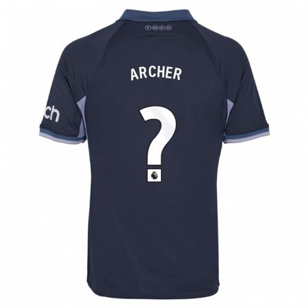 Kandiny Mujer Camiseta Samual Archer #0 Azul Oscuro 2ª Equipación 2023/24 La Camisa Chile