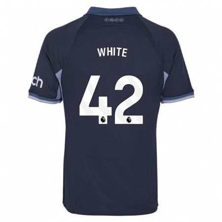 Kandiny Mujer Camiseta Harvey White #42 Azul Oscuro 2ª Equipación 2023/24 La Camisa Chile