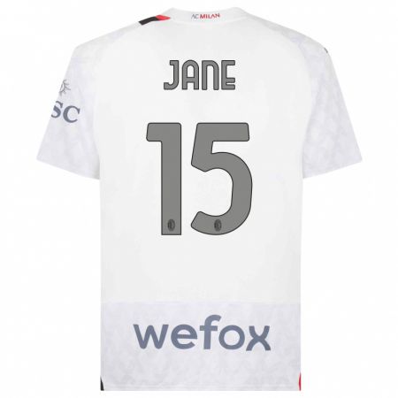 Kandiny Mujer Camiseta Refiloe Jane #15 Blanco 2ª Equipación 2023/24 La Camisa Chile