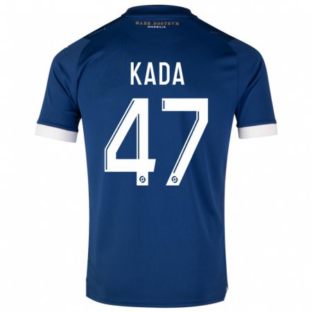 Kandiny Mujer Camiseta Joakim Kada #47 Azul Oscuro 2ª Equipación 2023/24 La Camisa Chile