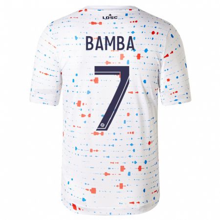 Kandiny Mujer Camiseta Jonathan Bamba #7 Blanco 2ª Equipación 2023/24 La Camisa Chile