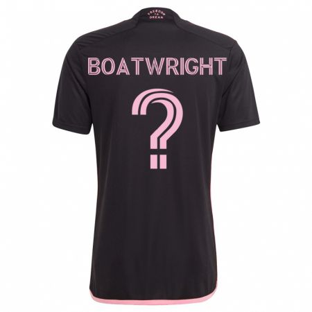 Kandiny Mujer Camiseta Israel Boatwright #0 Negro 2ª Equipación 2023/24 La Camisa Chile