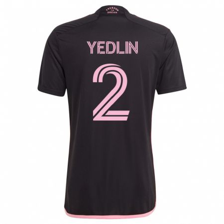 Kandiny Mujer Camiseta Deandre Yedlin #2 Negro 2ª Equipación 2023/24 La Camisa Chile