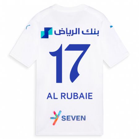 Kandiny Mujer Camiseta Mohammed Al-Rubaie #17 Blanco 2ª Equipación 2023/24 La Camisa Chile