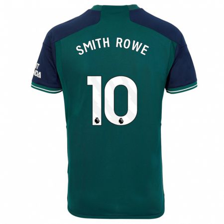 Kandiny Mujer Camiseta Emile Smith Rowe #10 Verde Equipación Tercera 2023/24 La Camisa Chile