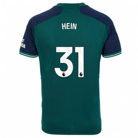 Kandiny Mujer Camiseta Karl Hein #31 Verde Equipación Tercera 2023/24 La Camisa Chile