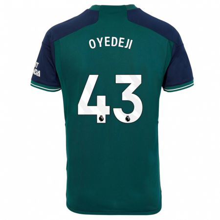 Kandiny Mujer Camiseta Nathan Butler Oyedeji #43 Verde Equipación Tercera 2023/24 La Camisa Chile