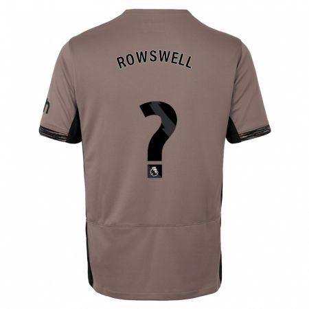 Kandiny Mujer Camiseta James Rowswell #0 Beige Obscuro Equipación Tercera 2023/24 La Camisa Chile