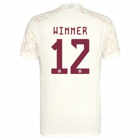 Kandiny Mujer Camiseta Benedikt Wimmer #12 Blanquecino Equipación Tercera 2023/24 La Camisa Chile