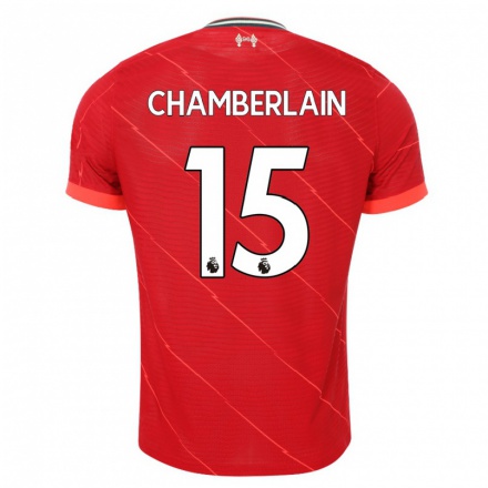 Niño Fútbol Camiseta Alex Oxlade-Chamberlain #15 Rojo 1ª Equipación 2021/22 Camisa Chile