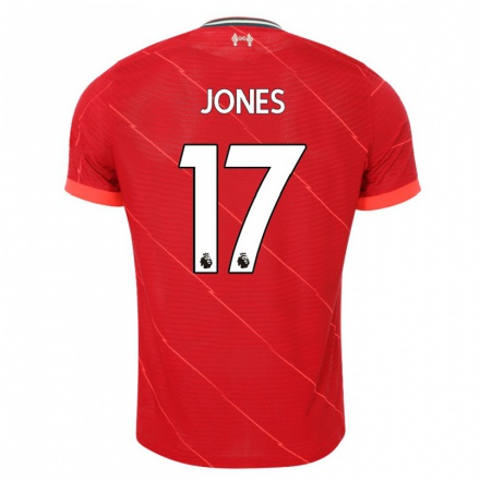 Niño Fútbol Camiseta Curtis Jones #17 Rojo 1ª Equipación 2021/22 Camisa Chile