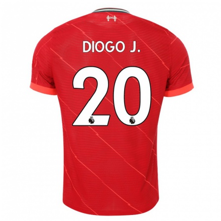 Niño Fútbol Camiseta Diogo Jota #20 Rojo 1ª Equipación 2021/22 Camisa Chile