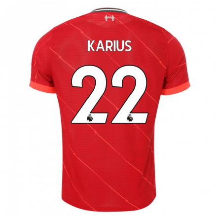 Niño Fútbol Camiseta Loris Karius #22 Rojo 1ª Equipación 2021/22 Camisa Chile