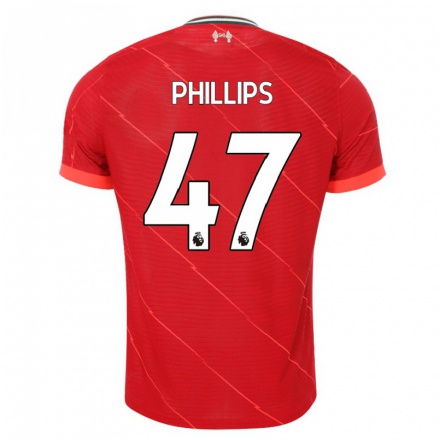 Niño Fútbol Camiseta Nathaniel Phillips #47 Rojo 1ª Equipación 2021/22 Camisa Chile