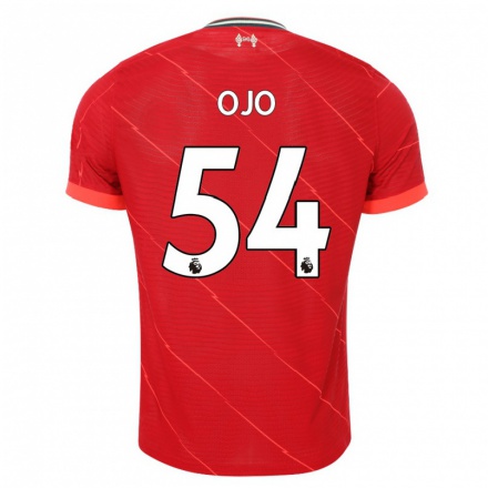 Niño Fútbol Camiseta Sheyi Ojo #54 Rojo 1ª Equipación 2021/22 Camisa Chile