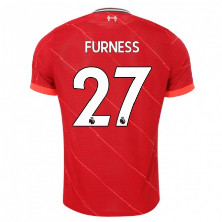 Niño Fútbol Camiseta Rachel Furness #27 Rojo 1ª Equipación 2021/22 Camisa Chile