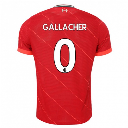 Niño Fútbol Camiseta Tony Gallacher #0 Rojo 1ª Equipación 2021/22 Camisa Chile