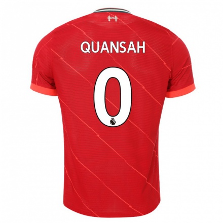 Niño Fútbol Camiseta Jarell Quansah #0 Rojo 1ª Equipación 2021/22 Camisa Chile