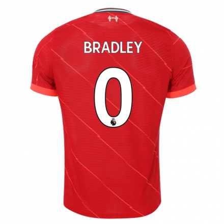 Niño Fútbol Camiseta Conor Bradley #0 Rojo 1ª Equipación 2021/22 Camisa Chile