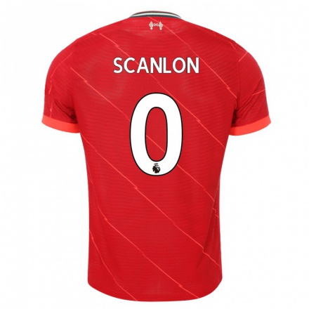 Niño Fútbol Camiseta Callum Scanlon #0 Rojo 1ª Equipación 2021/22 Camisa Chile