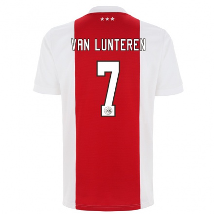 Niño Fútbol Camiseta Desiree van Lunteren #7 Rojo Blanco 1ª Equipación 2021/22 Camisa Chile