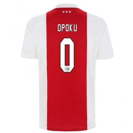 Niño Fútbol Camiseta Carlos Opoku #0 Rojo Blanco 1ª Equipación 2021/22 Camisa Chile