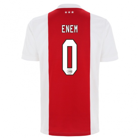 Niño Fútbol Camiseta Jay Enem #0 Rojo Blanco 1ª Equipación 2021/22 Camisa Chile