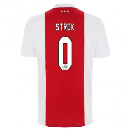 Niño Fútbol Camiseta Timothy Strok #0 Rojo Blanco 1ª Equipación 2021/22 Camisa Chile