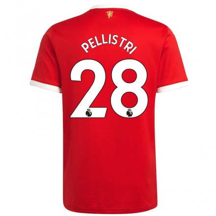 Niño Fútbol Camiseta Facundo Pellistri #28 Rojo 1ª Equipación 2021/22 Camisa Chile