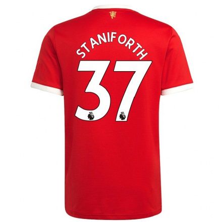 Niño Fútbol Camiseta Lucy Staniforth #34 Rojo 1ª Equipación 2021/22 Camisa Chile