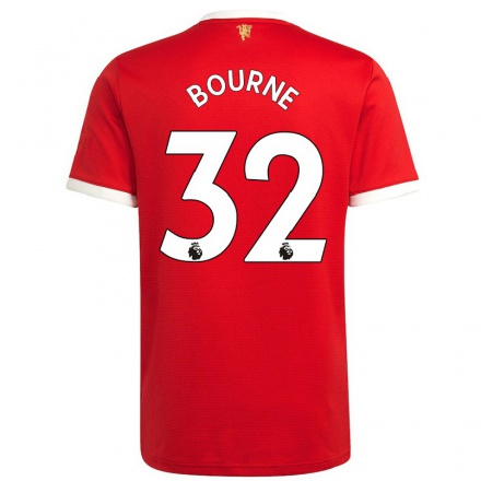 Niño Fútbol Camiseta Tara Bourne #32 Rojo 1ª Equipación 2021/22 Camisa Chile