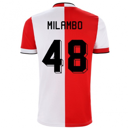 Niño Fútbol Camiseta Antoni Milambo #48 Rojo Blanco 1ª Equipación 2021/22 Camisa Chile