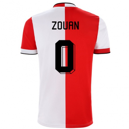 Niño Fútbol Camiseta Morgan Zouan #0 Rojo Blanco 1ª Equipación 2021/22 Camisa Chile
