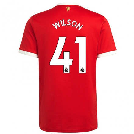 Niño Fútbol Camiseta Emelia Wilson #41 Rojo 1ª Equipación 2021/22 Camisa Chile