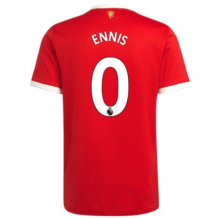 Niño Fútbol Camiseta Ethan Ennis #0 Rojo 1ª Equipación 2021/22 Camisa Chile