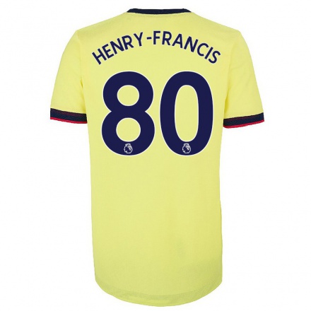 Niño Fútbol Camiseta Jack Henry-Francis #80 Rojo Blanco 1ª Equipación 2021/22 Camisa Chile