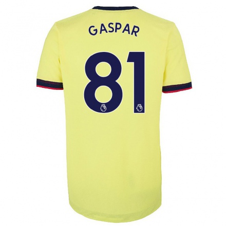 Niño Fútbol Camiseta Luigi Gaspar #81 Rojo Blanco 1ª Equipación 2021/22 Camisa Chile