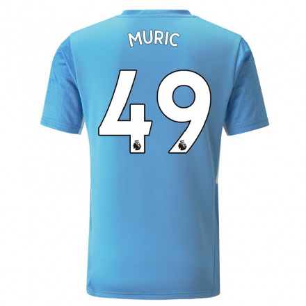 Niño Fútbol Camiseta Arijanet Muric #49 Azul 1ª Equipación 2021/22 Camisa Chile