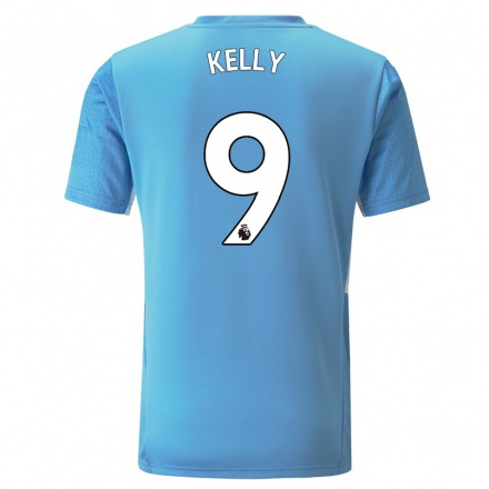 Niño Fútbol Camiseta Chloe Kelly #9 Azul 1ª Equipación 2021/22 Camisa Chile