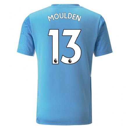 Niño Fútbol Camiseta Louie Moulden #13 Azul 1ª Equipación 2021/22 Camisa Chile
