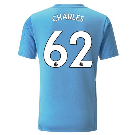 Niño Fútbol Camiseta Shea Charles #62 Azul 1ª Equipación 2021/22 Camisa Chile