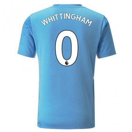 Niño Fútbol Camiseta Matthew Whittingham #0 Azul 1ª Equipación 2021/22 Camisa Chile