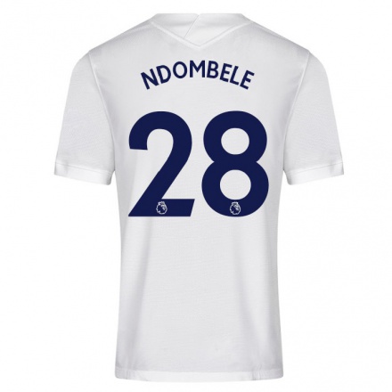 Niño Fútbol Camiseta Tanguy Ndombele #28 Blanco 1ª Equipación 2021/22 Camisa Chile