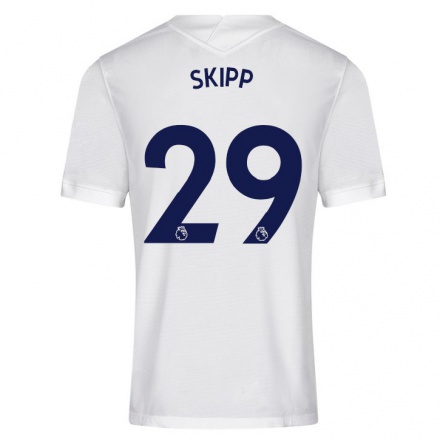 Niño Fútbol Camiseta Oliver Skipp #29 Blanco 1ª Equipación 2021/22 Camisa Chile