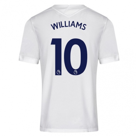 Niño Fútbol Camiseta Rachel Williams #10 Blanco 1ª Equipación 2021/22 Camisa Chile