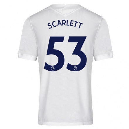 Niño Fútbol Camiseta Dane Scarlett #53 Blanco 1ª Equipación 2021/22 Camisa Chile