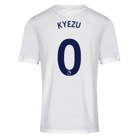 Niño Fútbol Camiseta Jeremy Kyezu #0 Blanco 1ª Equipación 2021/22 Camisa Chile