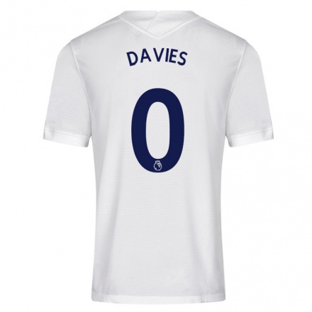 Niño Fútbol Camiseta Jez Davies #0 Blanco 1ª Equipación 2021/22 Camisa Chile