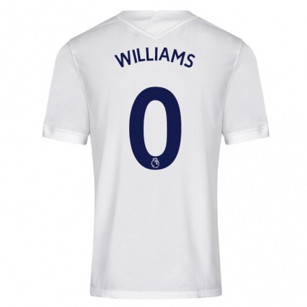 Niño Fútbol Camiseta Jaden Williams #0 Blanco 1ª Equipación 2021/22 Camisa Chile