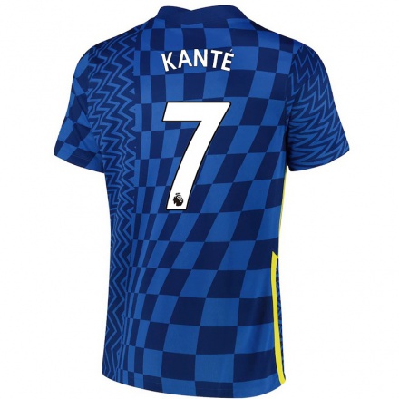 Niño Fútbol Camiseta N'Golo Kante #7 Azul Oscuro 1ª Equipación 2021/22 Camisa Chile